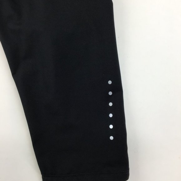 Nike Tech Capri womens leggings running XS black mesh pockets knee 3/4 mid rise - Picture 9 of 15